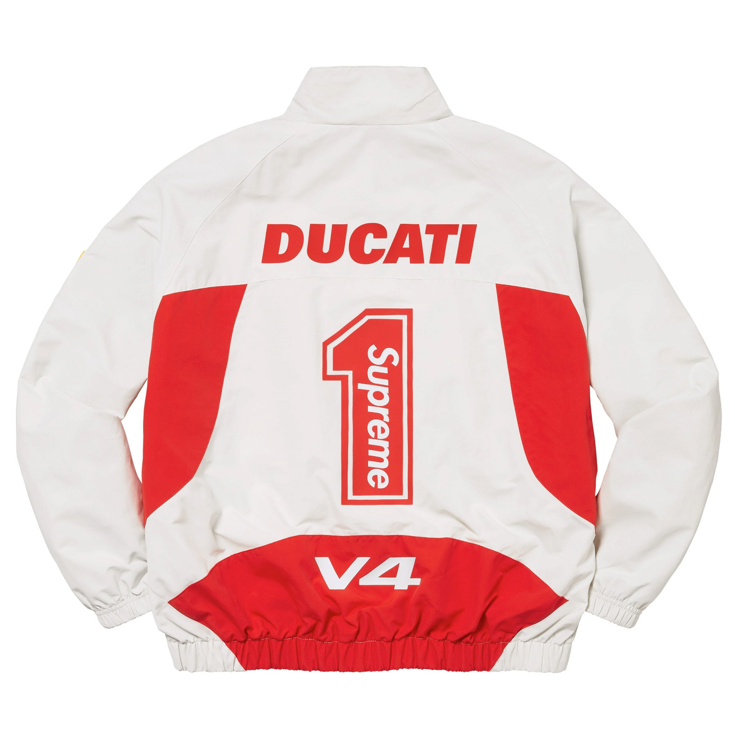 Supreme x Ducati - Logo Print Track Jacket (Light Gray)