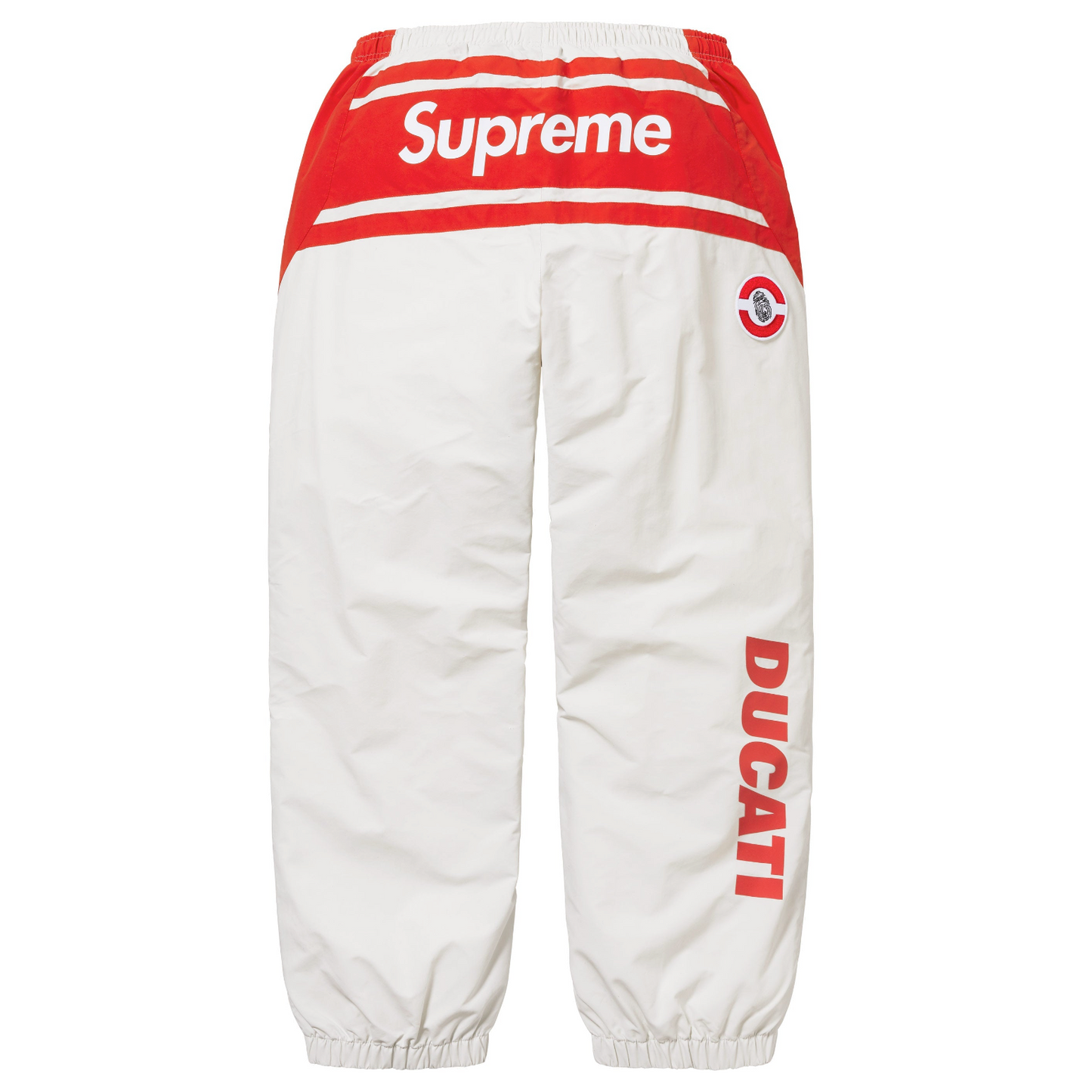 Supreme x Ducati - Logo Print Track Pants (Light Gray)