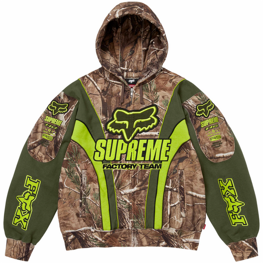Supreme x Fox Racing - Zip Up Hooded Sweatshirt (Realtree Camo)