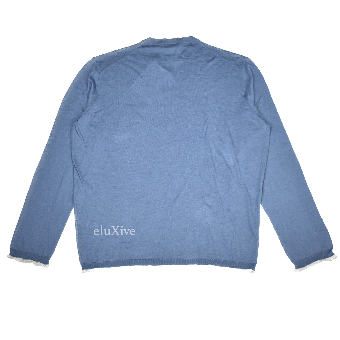 Ermenegildo Zegna - Slate Blue Silk / Linen Crewneck Sweater