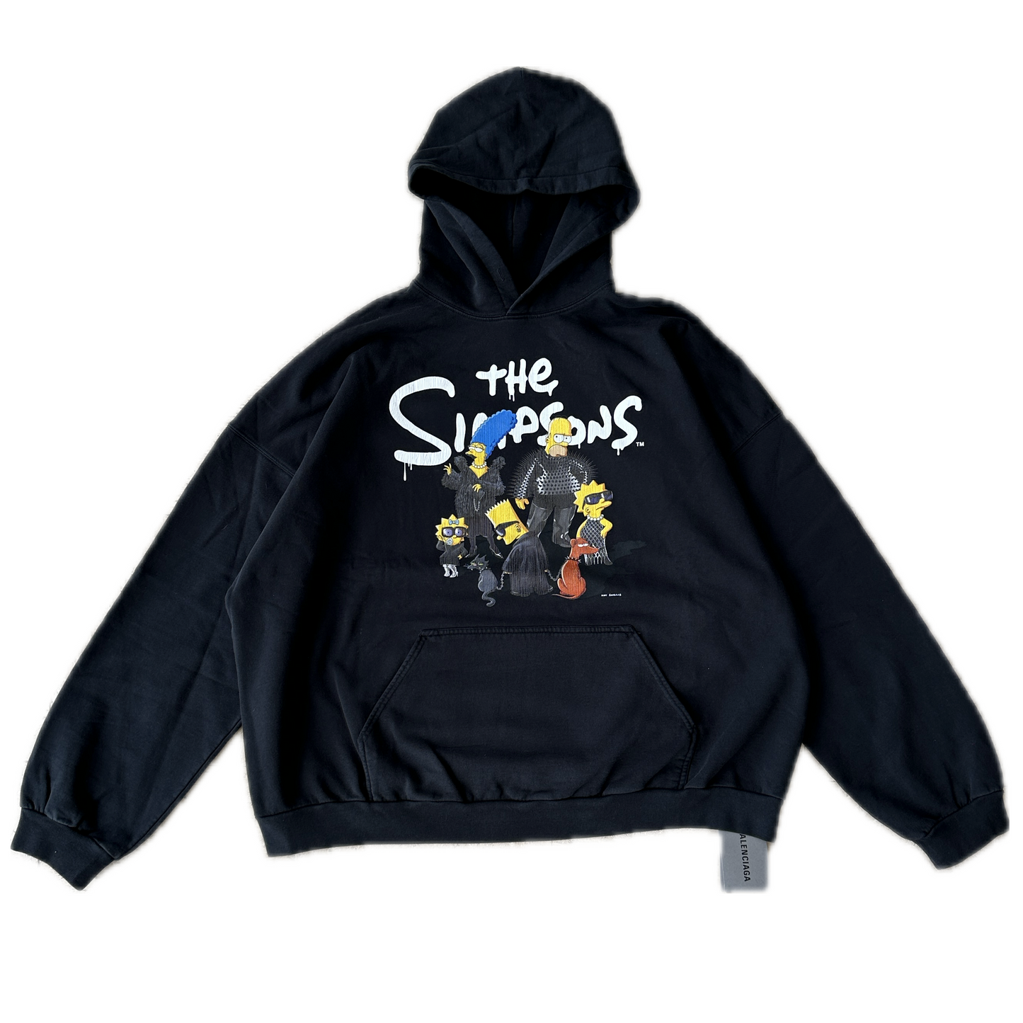 Balenciaga - Black Simpsons Print Hoodie