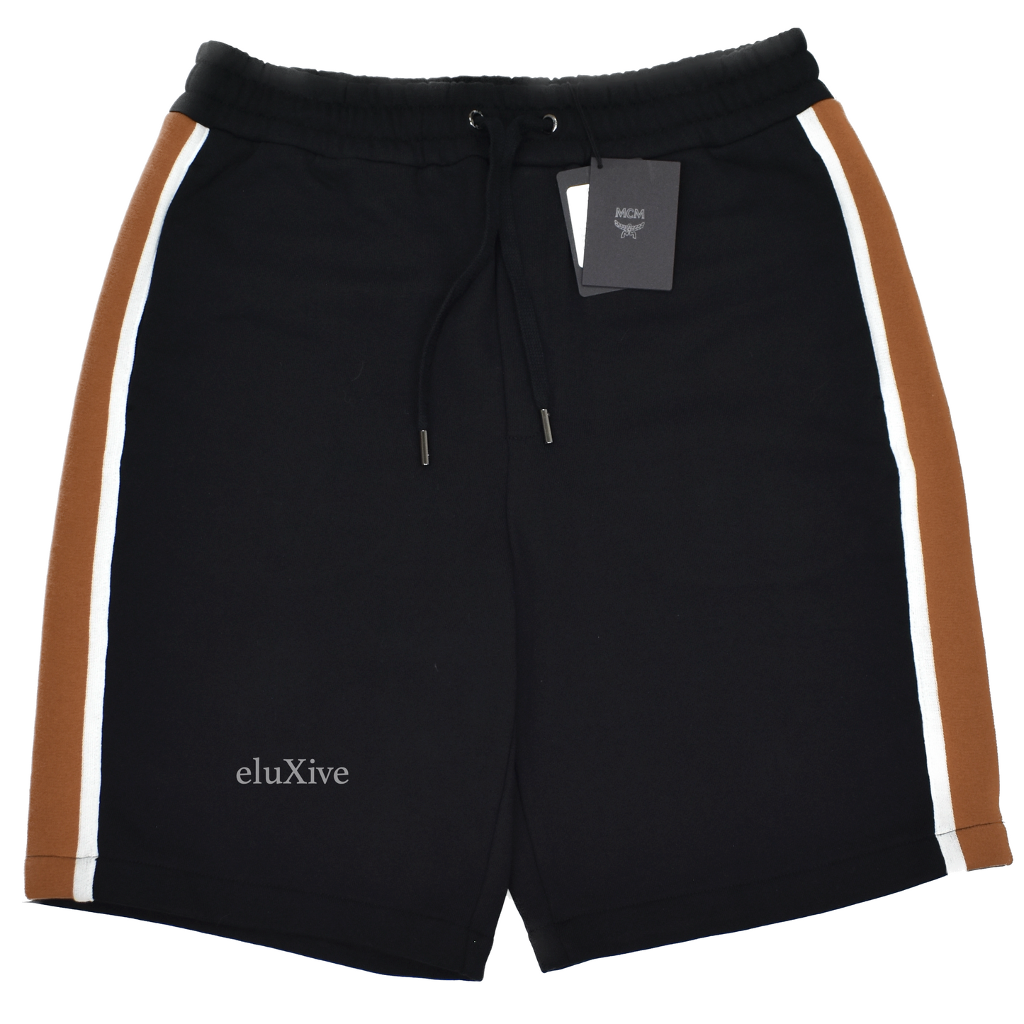 MCM - Black Side Stripe Sweat Shorts