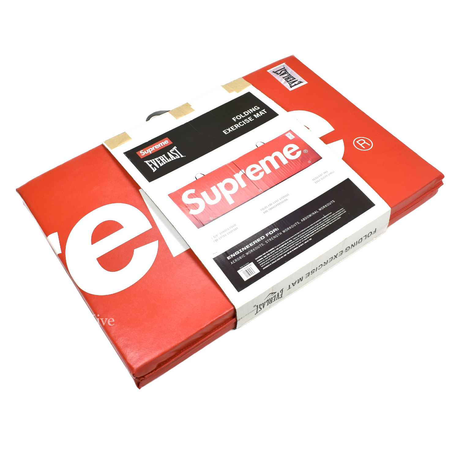 Supreme x Everlast - Red Box Logo Exercise Mat – eluXive Supreme x Everlast - Red Box Logo Exercise Mat – eluXive