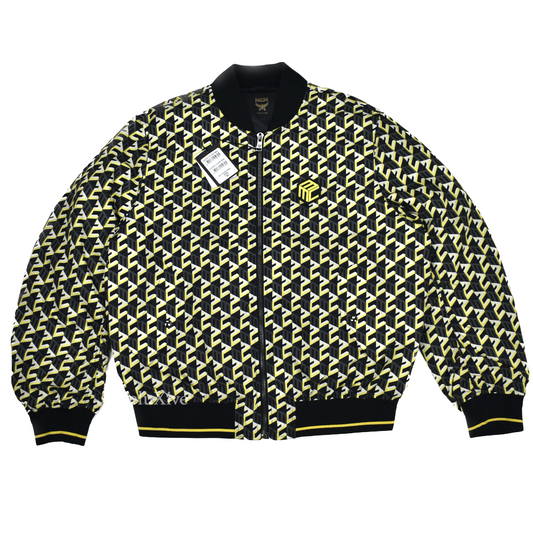 MCM - Allover Cubic Monogram Logo Bomber Jacket