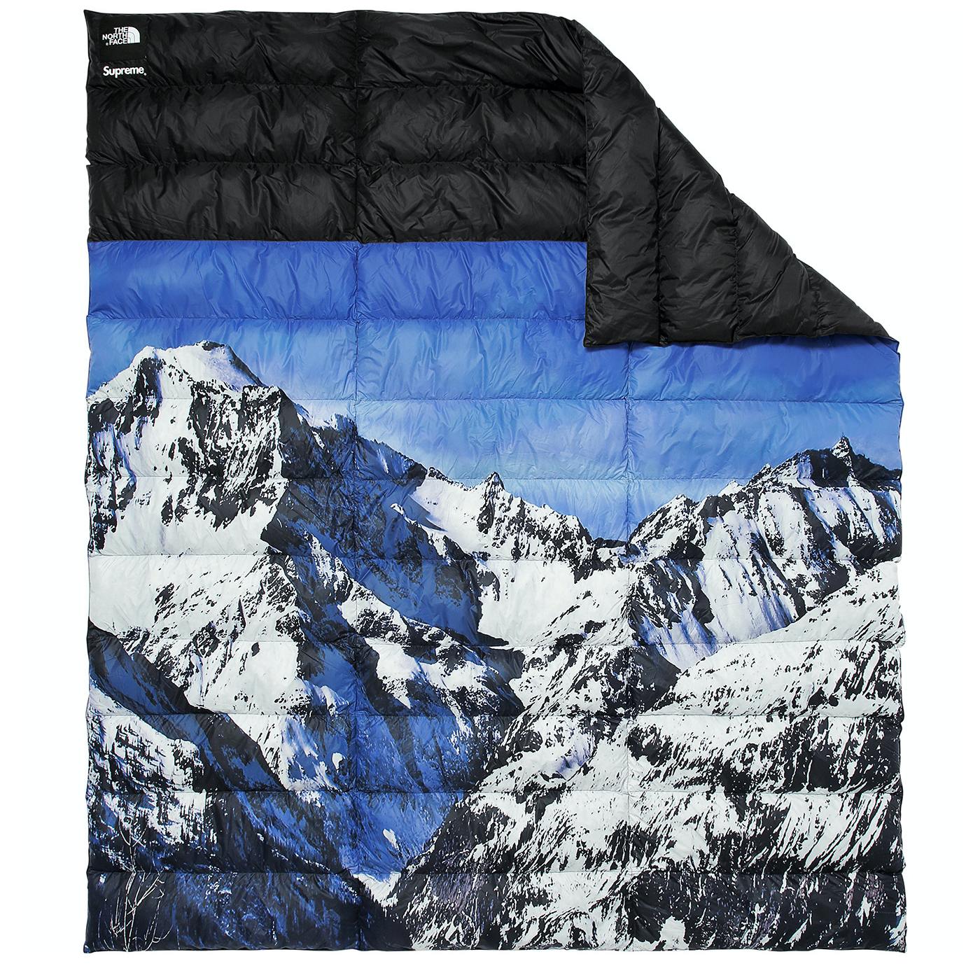 Supreme x The North Face - Mountain Print Nuptse Blanket
