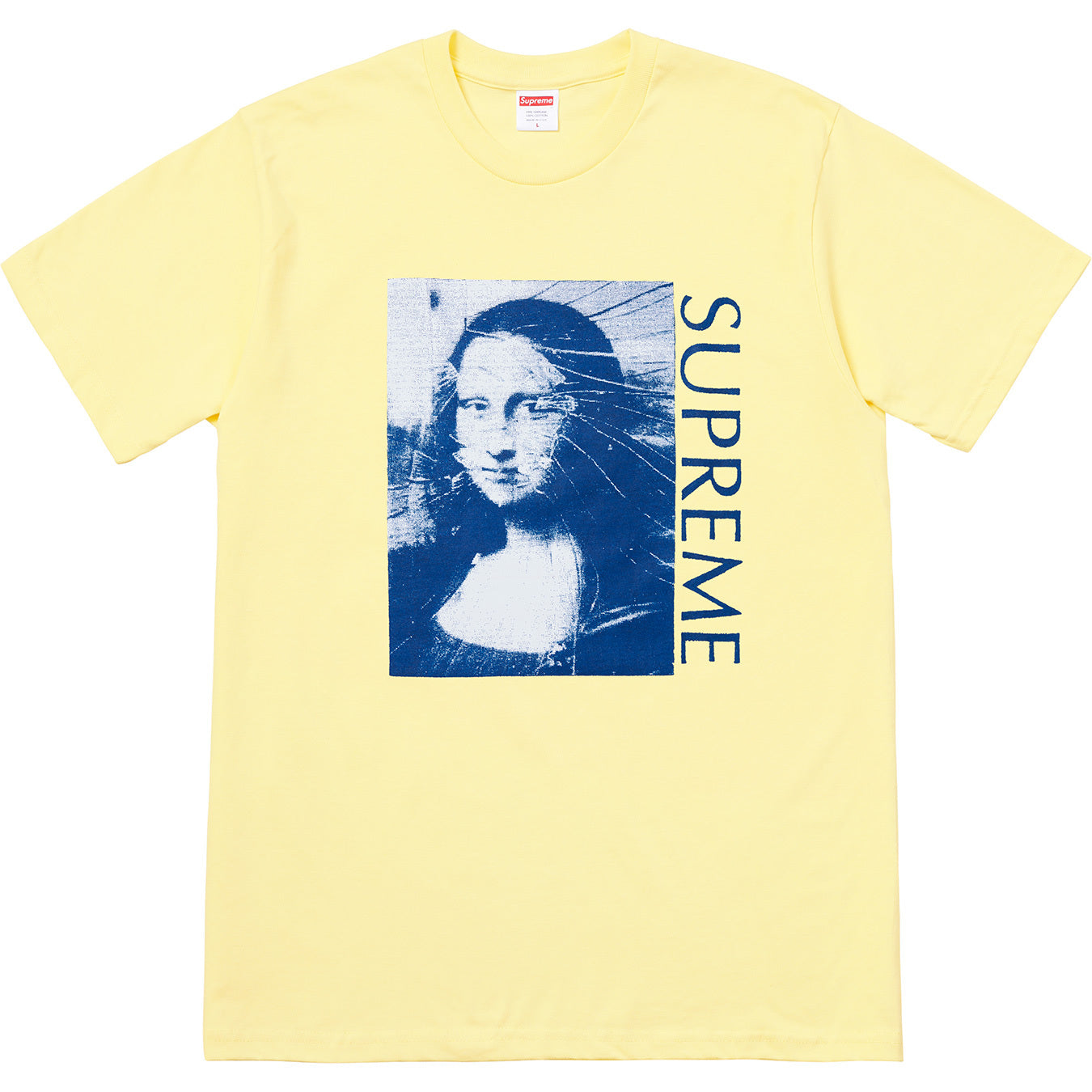 Supreme - Pale Yellow Mona Lisa T-Shirt (SS18)