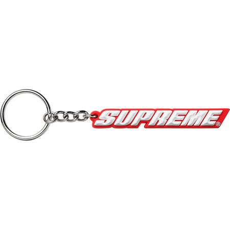 Supreme - Red Bevel Logo Keychain