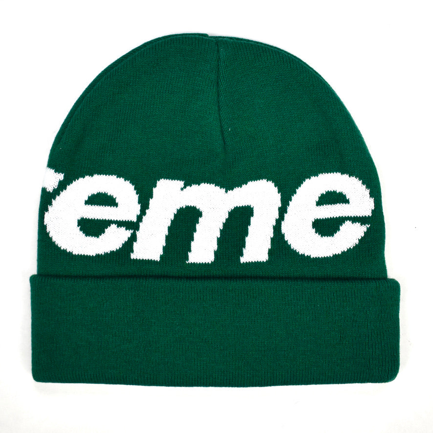 Supreme - Big Logo Knit Beanie (Dark Green)