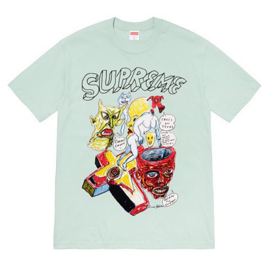 Supreme x Daniel Johnston - Artwork Logo T-Shirt (Teal)