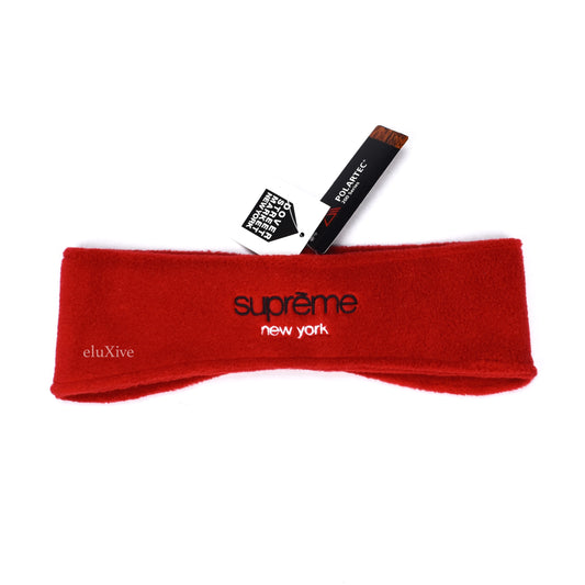 Supreme - Classic Logo Polartec Headband (Red)