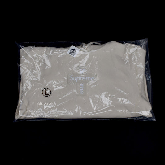 Supreme - Cross Box Logo Hoodie (Natural)