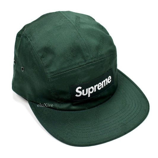 Supreme - Dark Green Box Logo Jacquard Hat