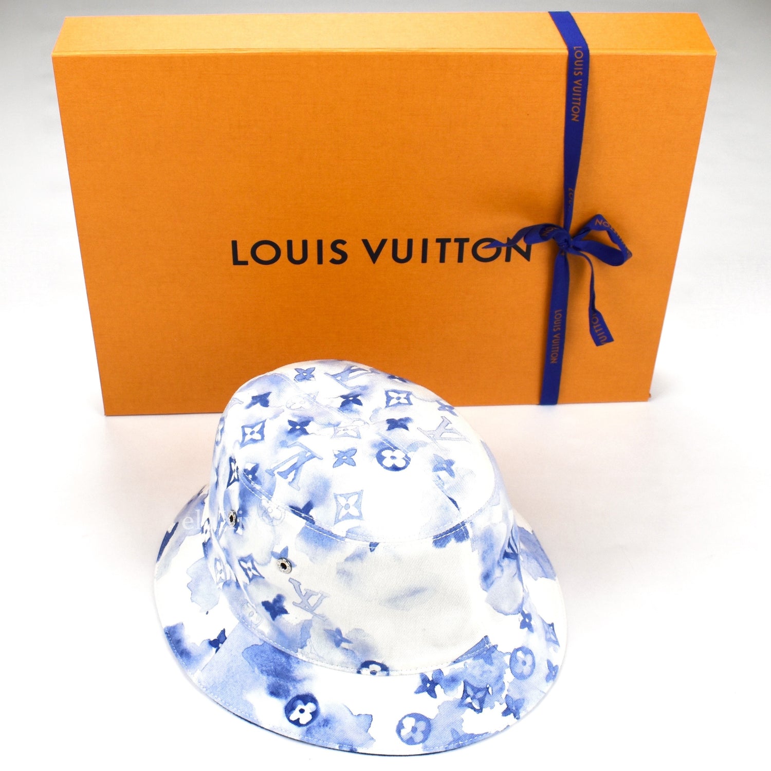 Louis Vuitton - LV Play Monogram Aquagarden Bucket Hat - Cotton - Blue - Size: M - Luxury