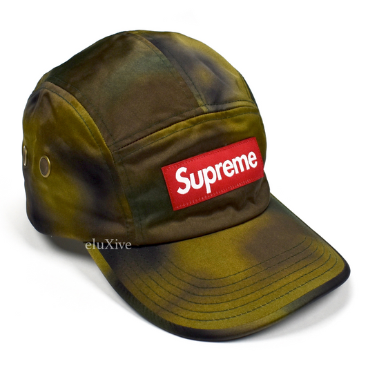 Supreme - Washed Satin Camo Box Logo Hat (Green)