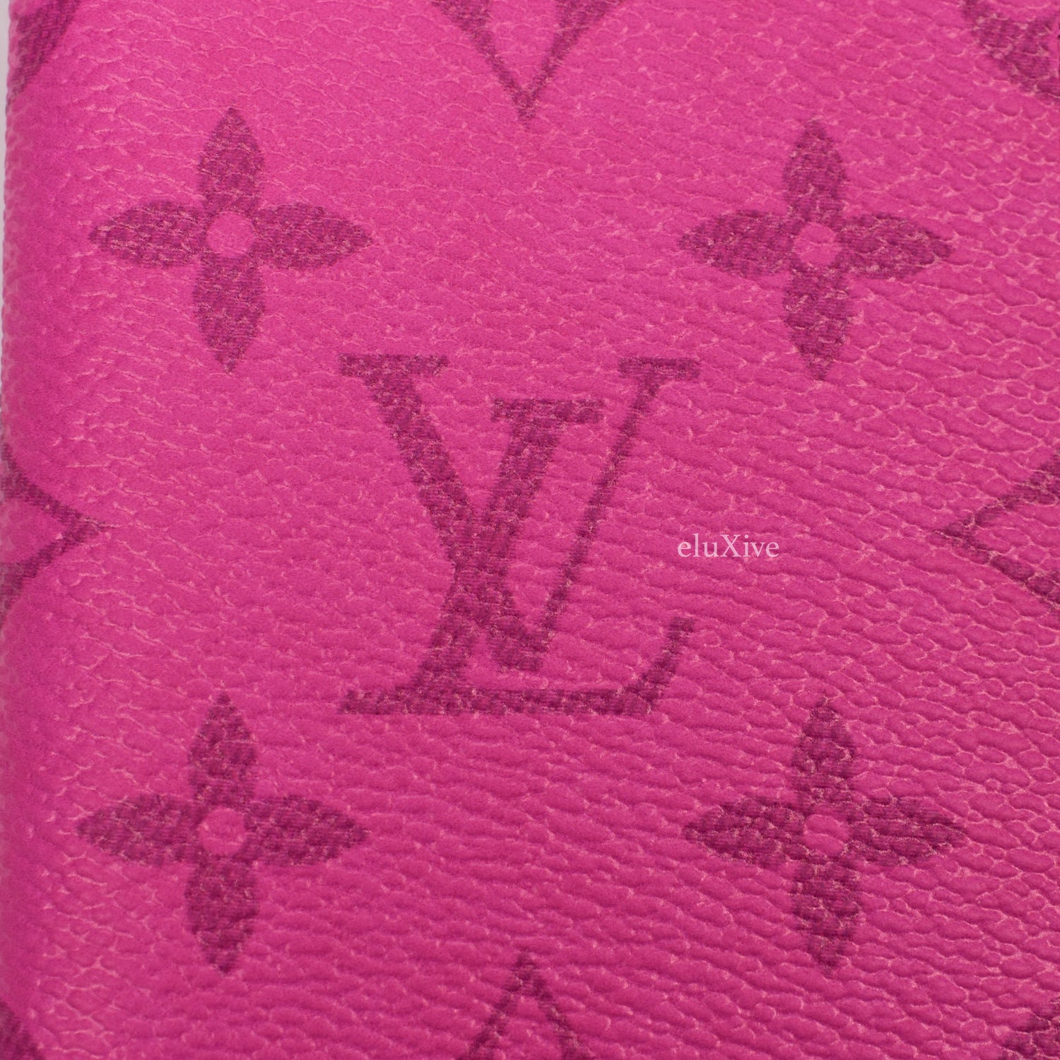 Louis Vuitton Taurillon Monogram Logo Pink Blue Ombre Pocket Organizer  Wallet