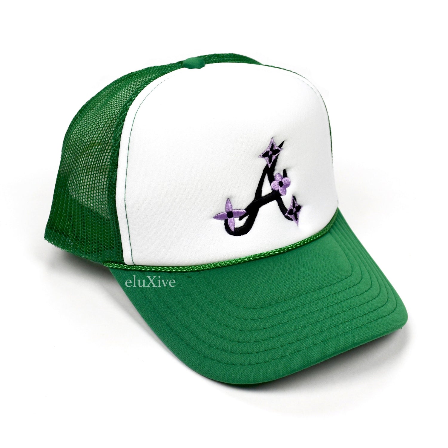 Bravest Studios - White / Green ATL Logo Trucker Hat – eluXive