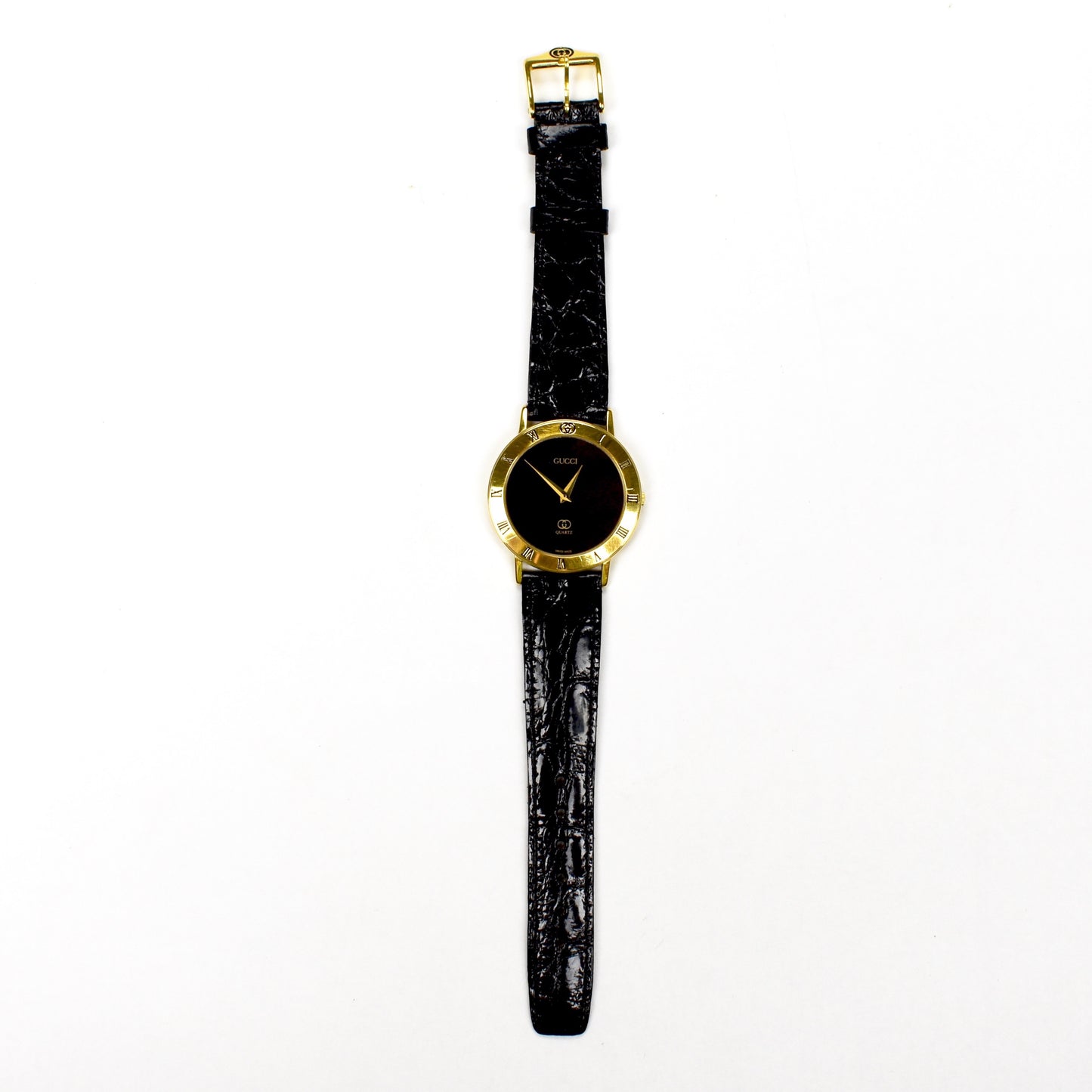 Gucci - 3001M Gold Black Dial Watch