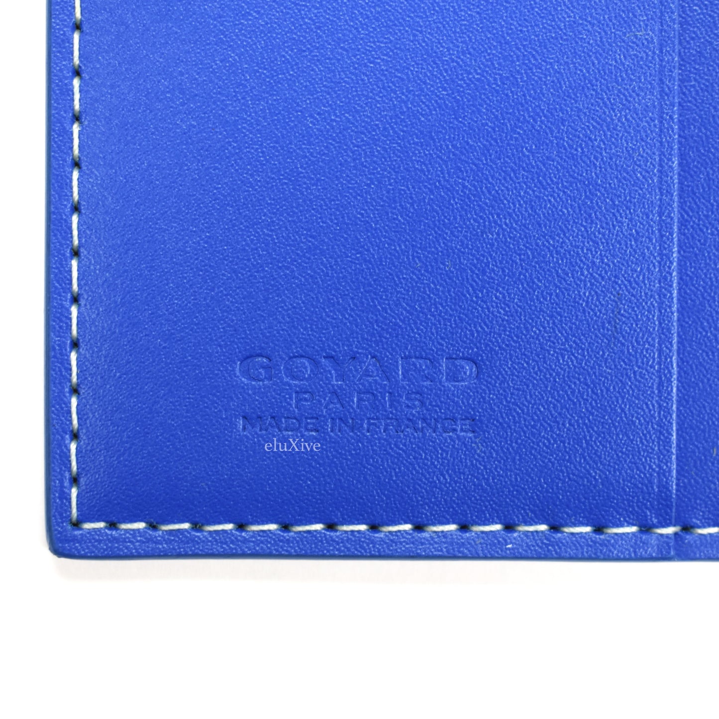 Goyard Saint Pierre Card Holder Sky Blue in Canvas/Calfskin - US