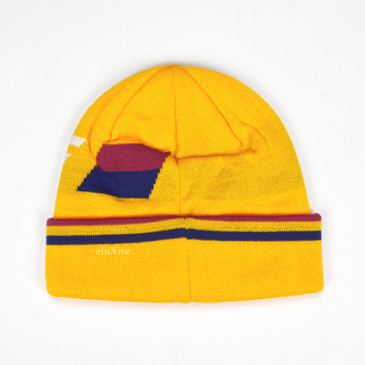 Palace - Ferghouse Logo Knit Beanie (Yellow)