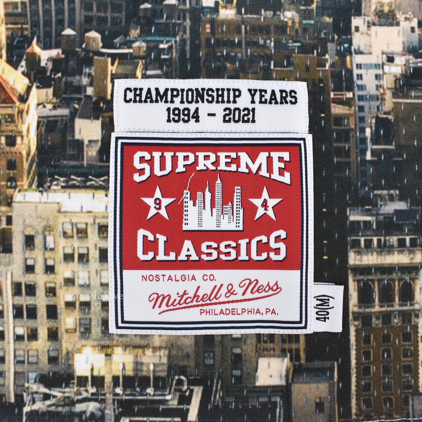 Supreme x Mitchell & Ness - Skyline Print Basketball Jersey