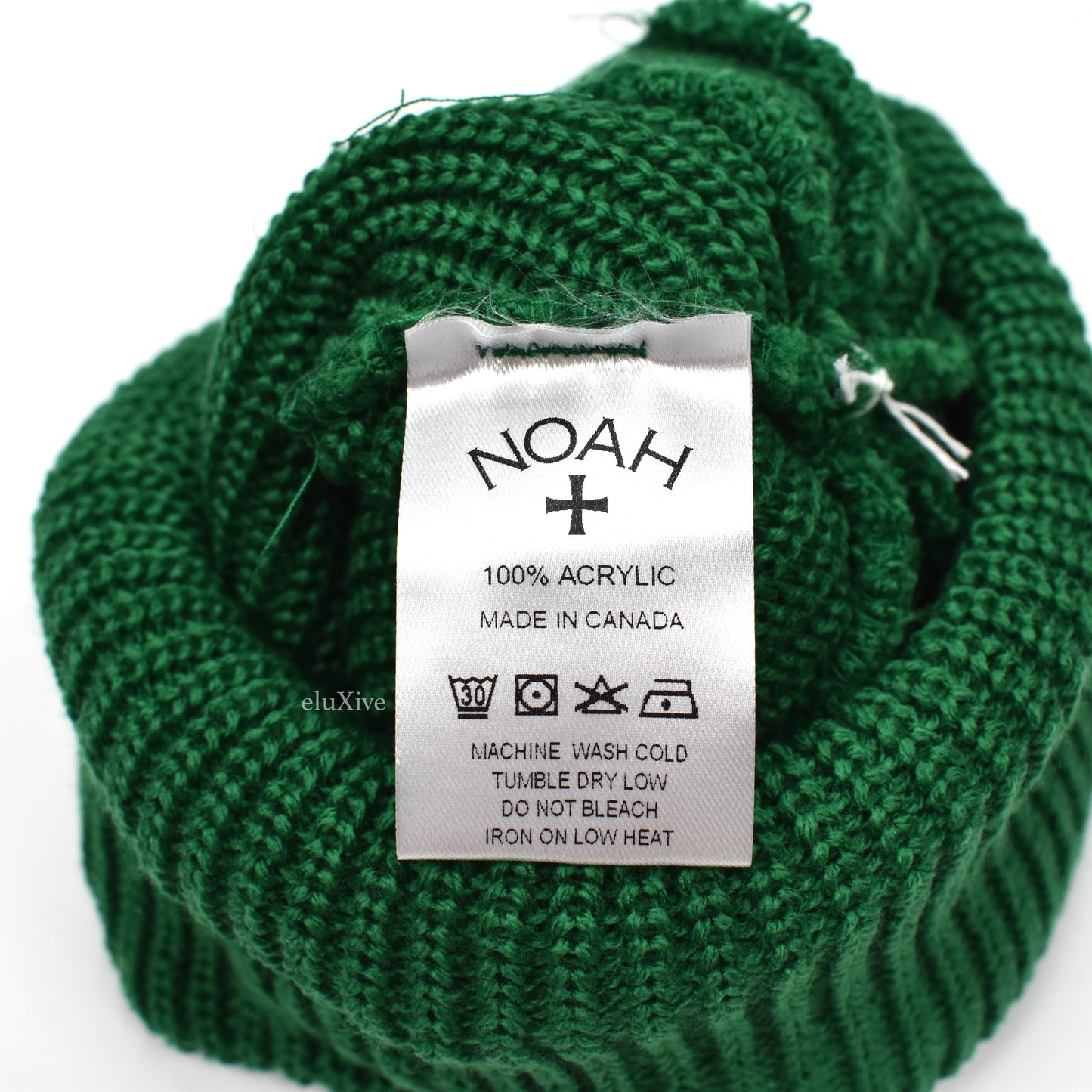 Noah - Green Core Logo Pom Pom Beanie