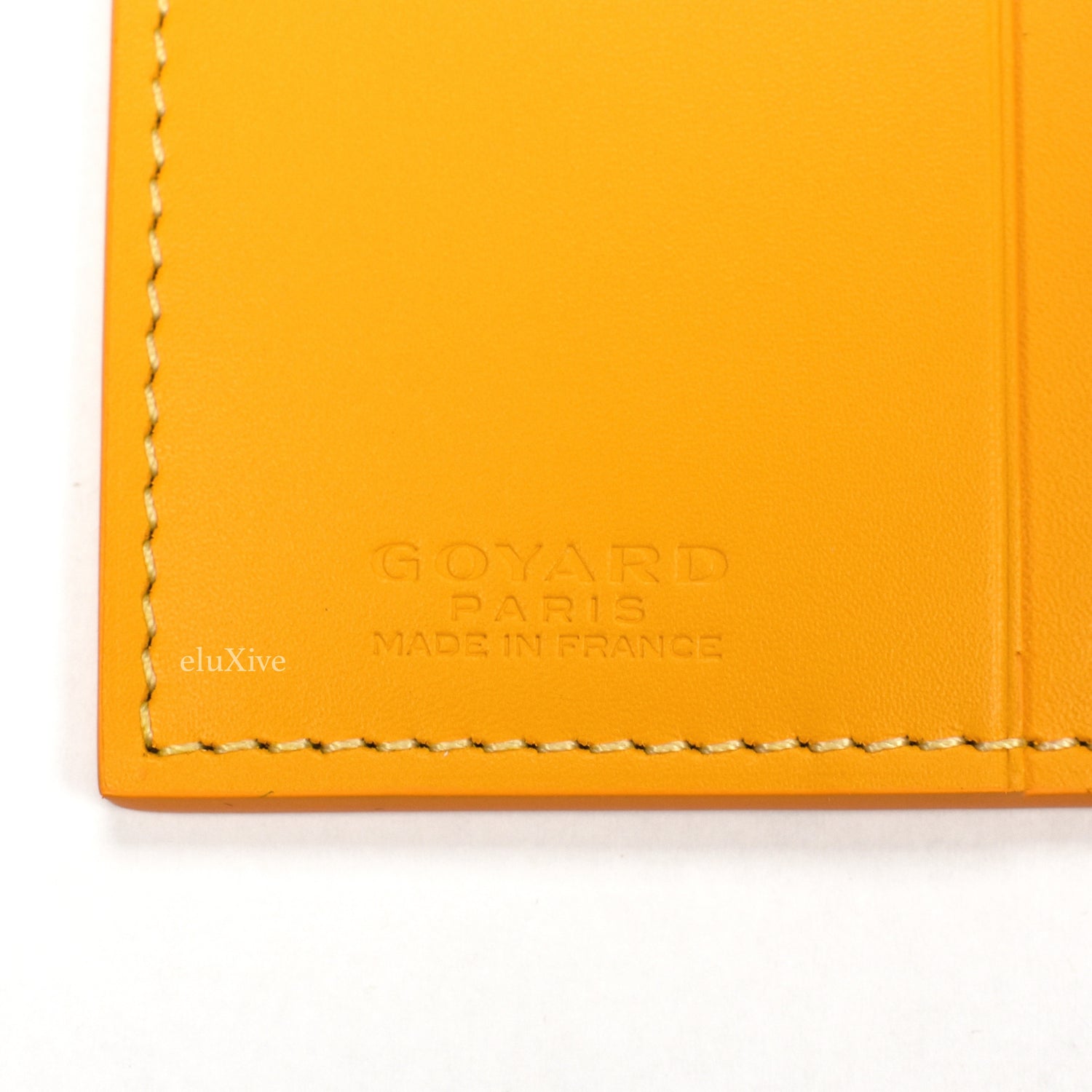 Goyard Yellow Goyardine Coated Canvas St. Marc Bifold Card Holder Goyard