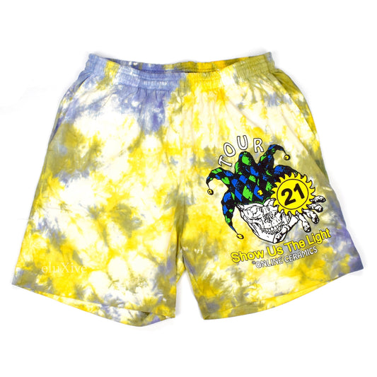 Online Ceramics - Show Us The Light Tie-Dye Shorts