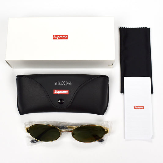 Supreme - Gold Oval Brooks Sunglasses