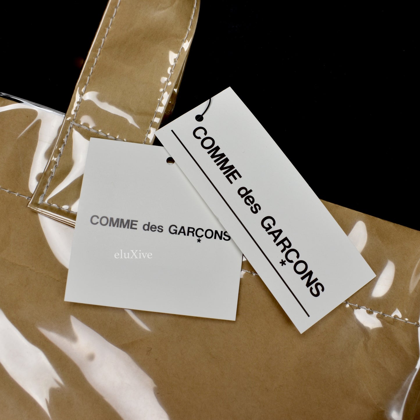 Commes des Garcons x Gucci - Paper & Plastic Logo Tote Bag