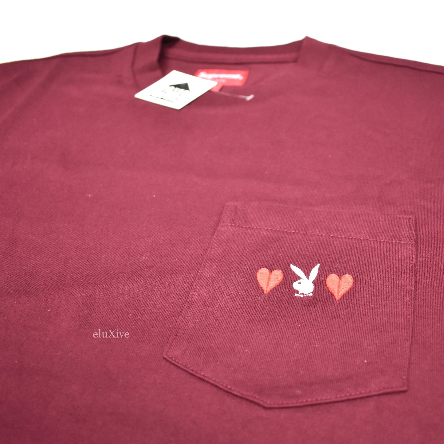 Supreme x Playboy - Bunny Logo T-Shirt (Burgundy)