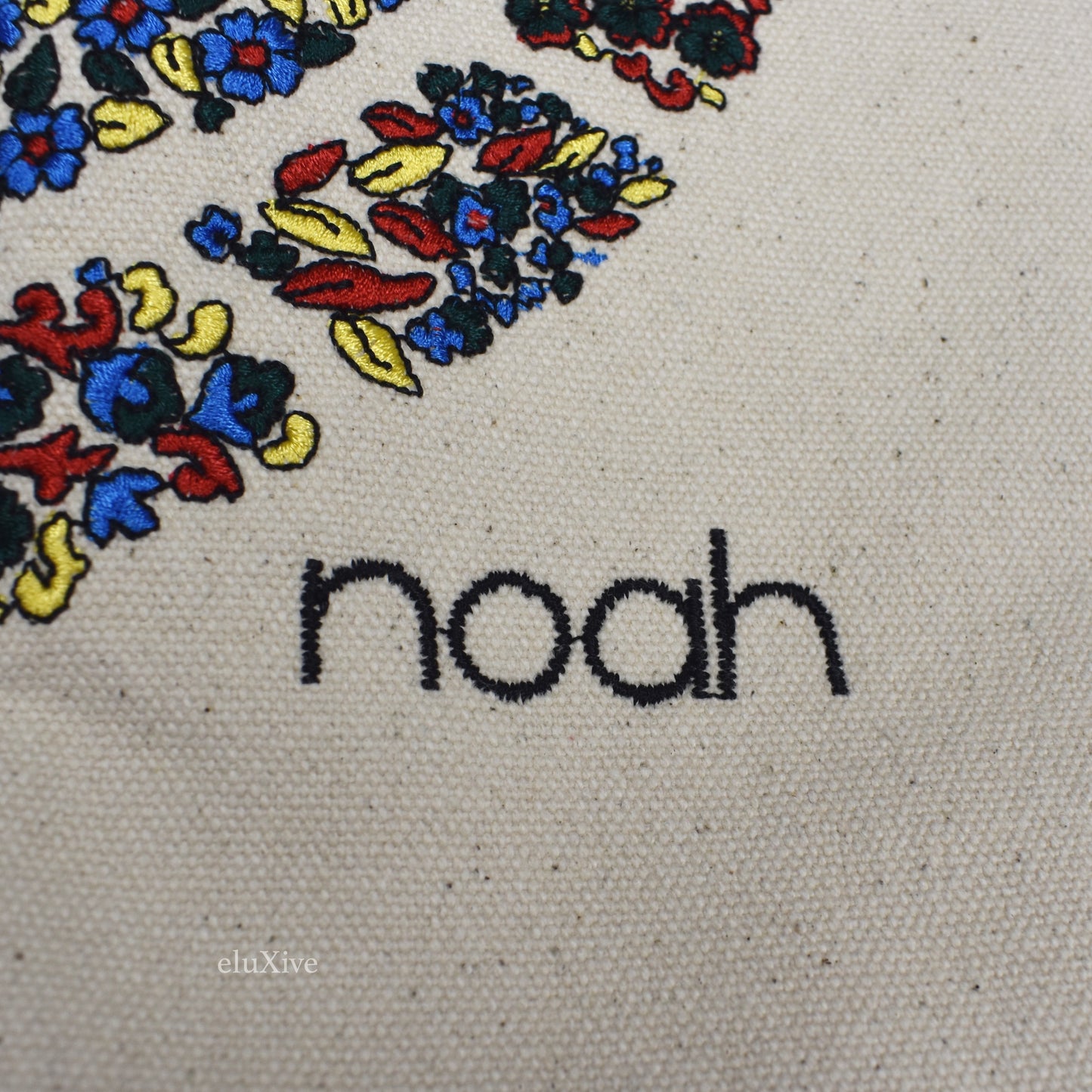 Noah - Paisley Embroidered Logo Tote Bag