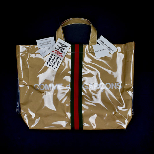 Commes des Garcons x Gucci - Paper & Plastic Logo Tote Bag
