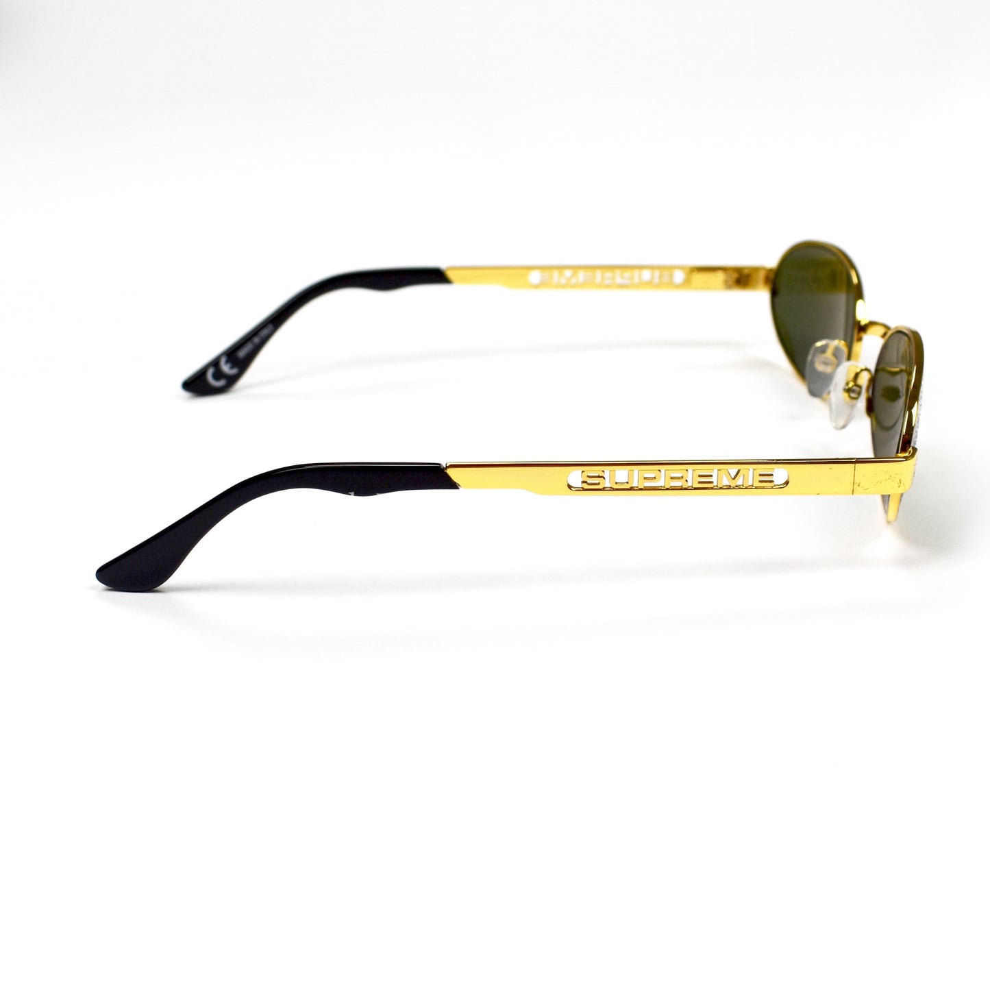 Supreme - Gold Oval Brooks Sunglasses
