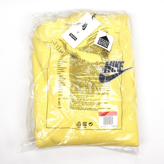Supreme x Nike - Snakeskin Logo 1/2 Zip Hoodie (Pale Yellow)