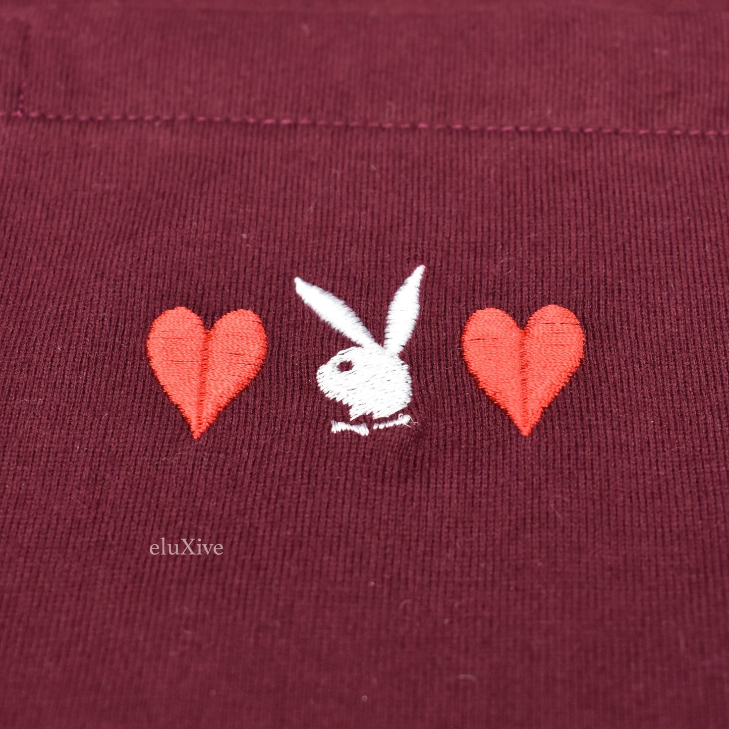 Supreme x Playboy - Bunny Logo T-Shirt (Burgundy)