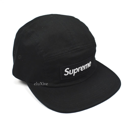 Supreme - Black Military Box Logo Hat (FW18)