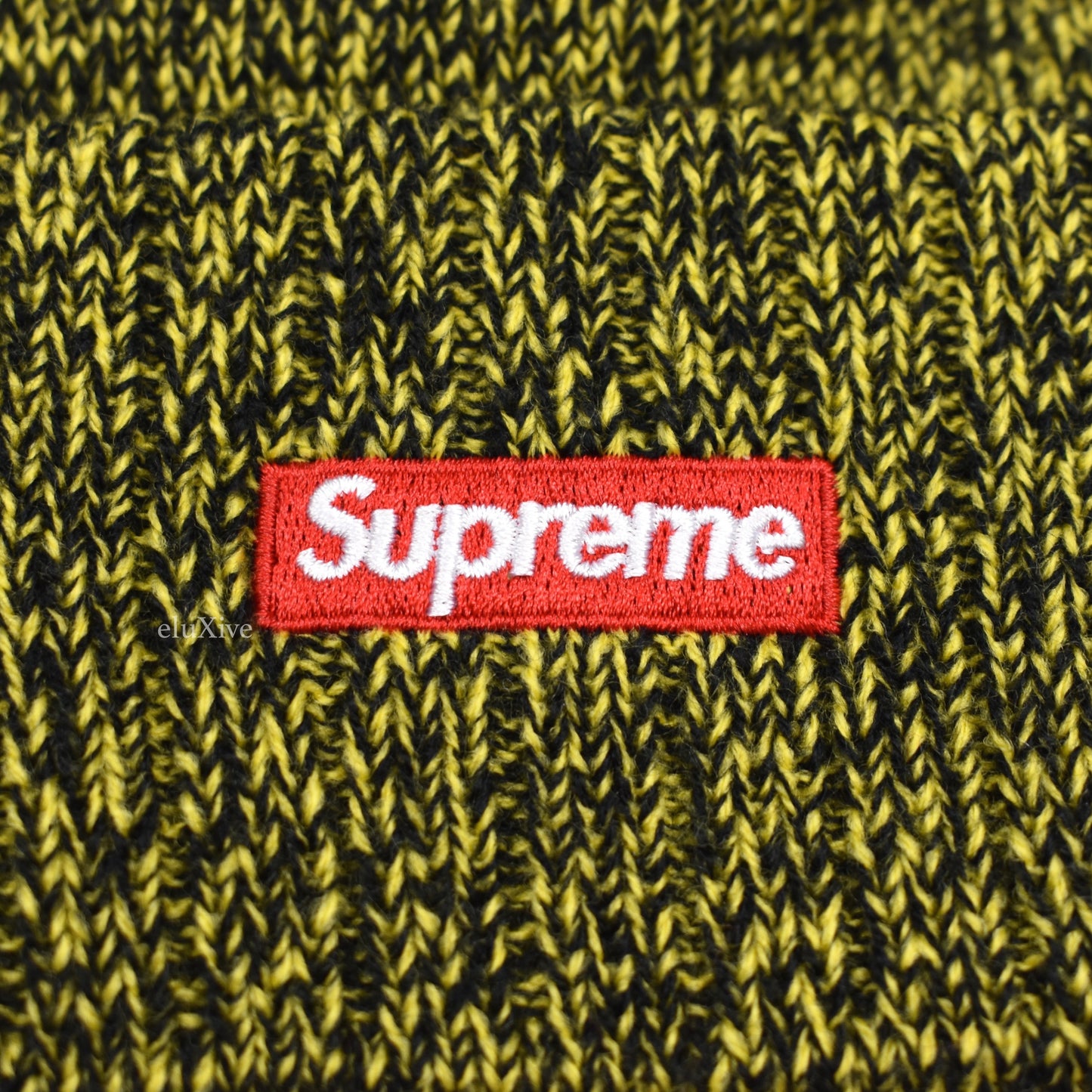 Supreme x New Era - Yellow Speckle Arc Logo Beanie