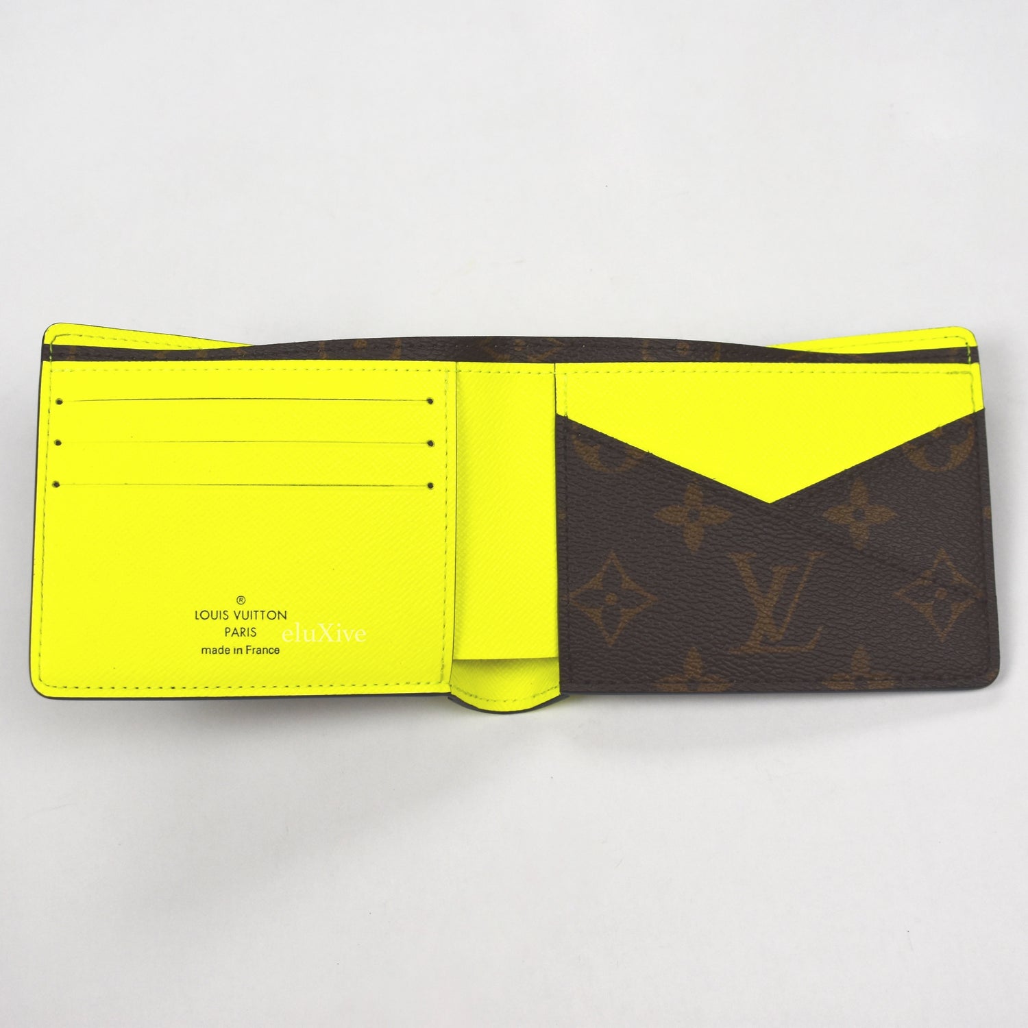 Louis Vuitton - Brown Monogram Macassar Multiple Wallet (Fluo