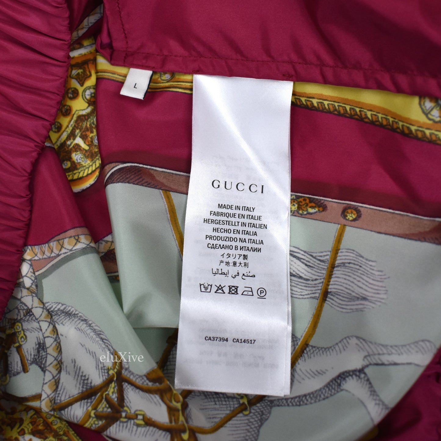 Gucci - Pink Equestrian Print Track Jacket