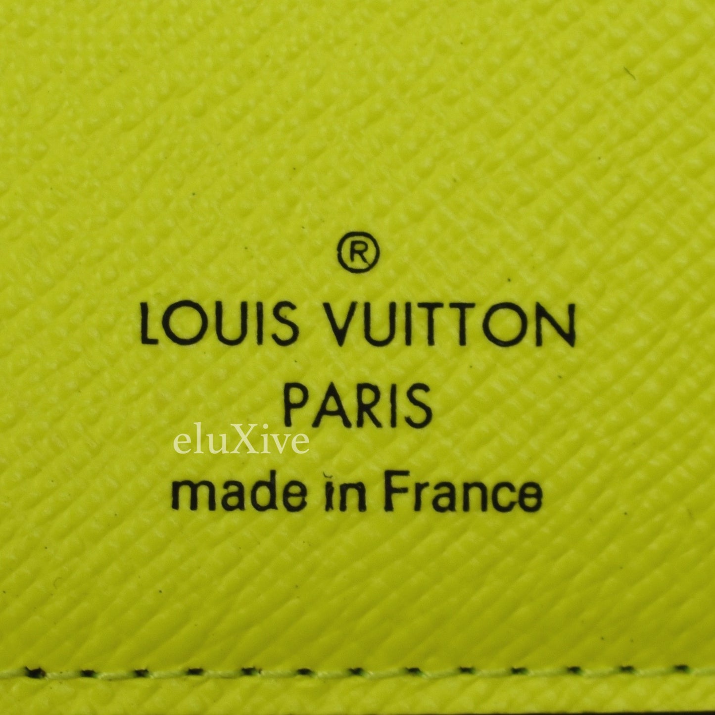 Louis Vuitton Virgil Abloh Neon Yellow And Brown Monogram Macassar