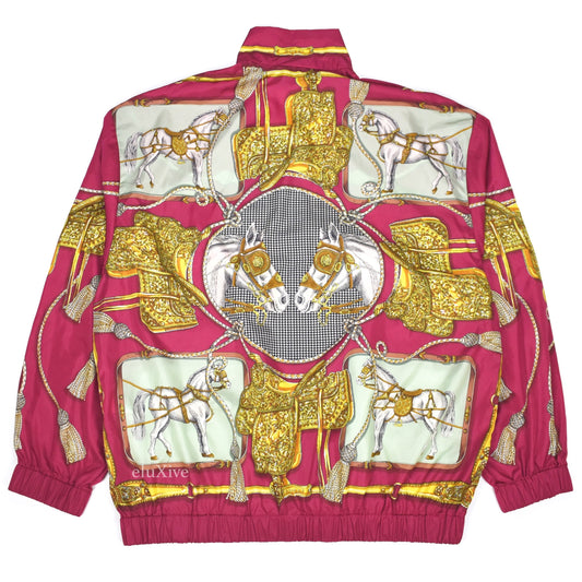 Gucci - Pink Equestrian Print Track Jacket