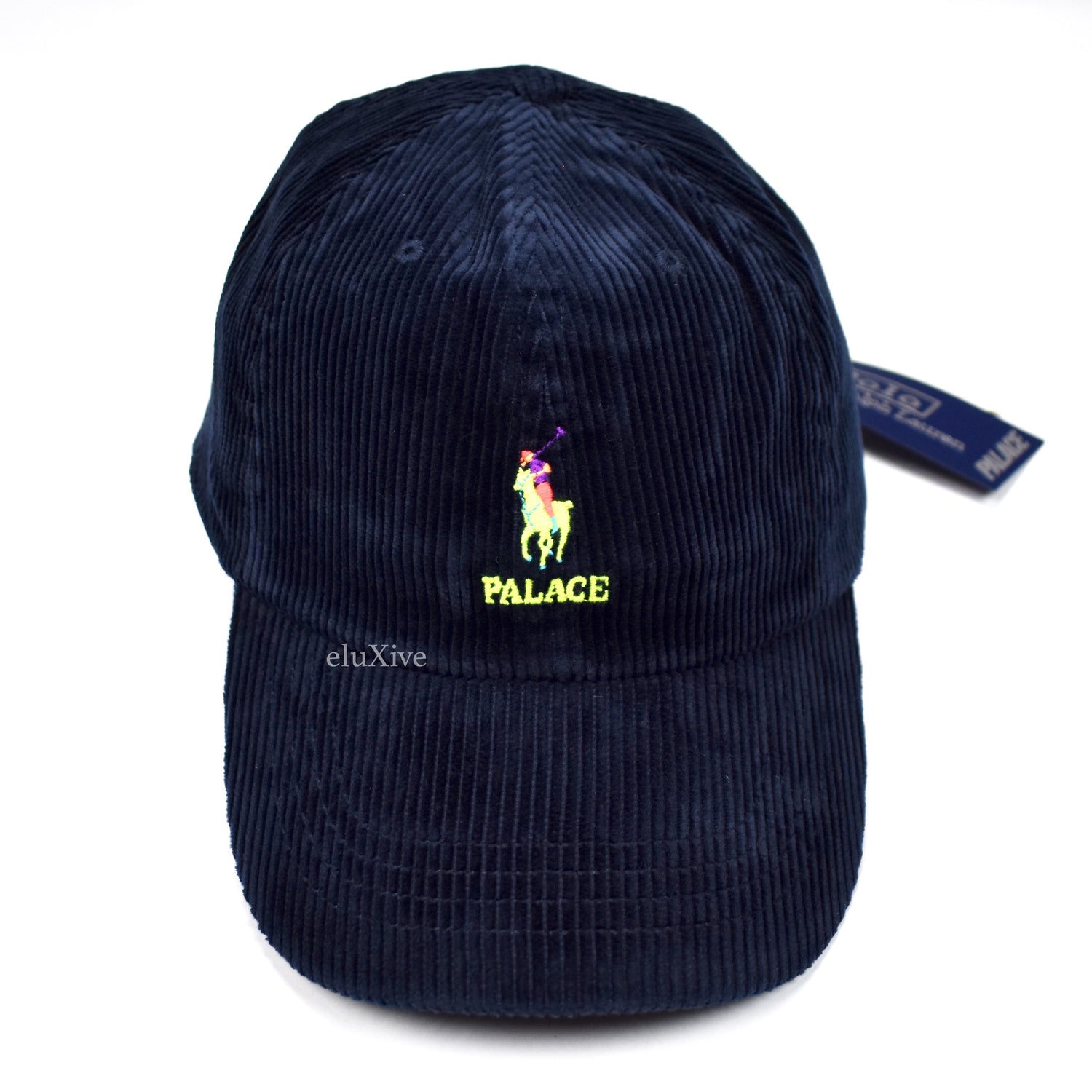 Palace x Ralph Lauren - Navy Corduroy Cap – eluXive