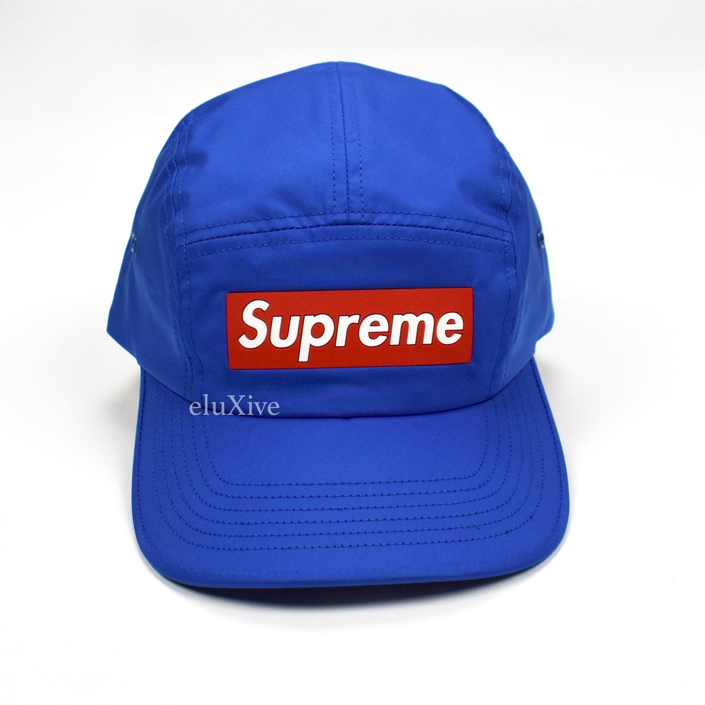 Supreme - Inset Rubber Box Logo Hat (Blue)