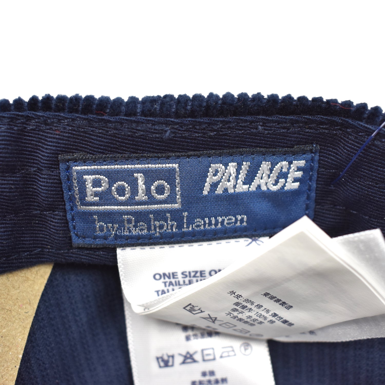 Palace x Ralph Lauren - Navy Corduroy Cap – eluXive