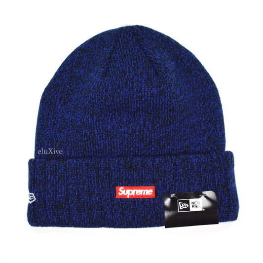 Supreme x New Era - Blue Speckle Arc Logo Beanie