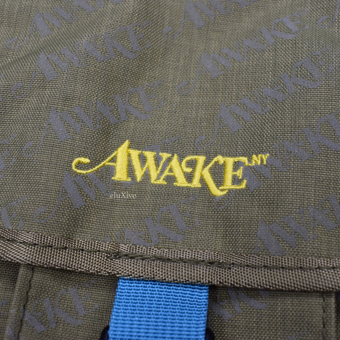 Awake NY - Olive Reflective Logo Shoulder Bag