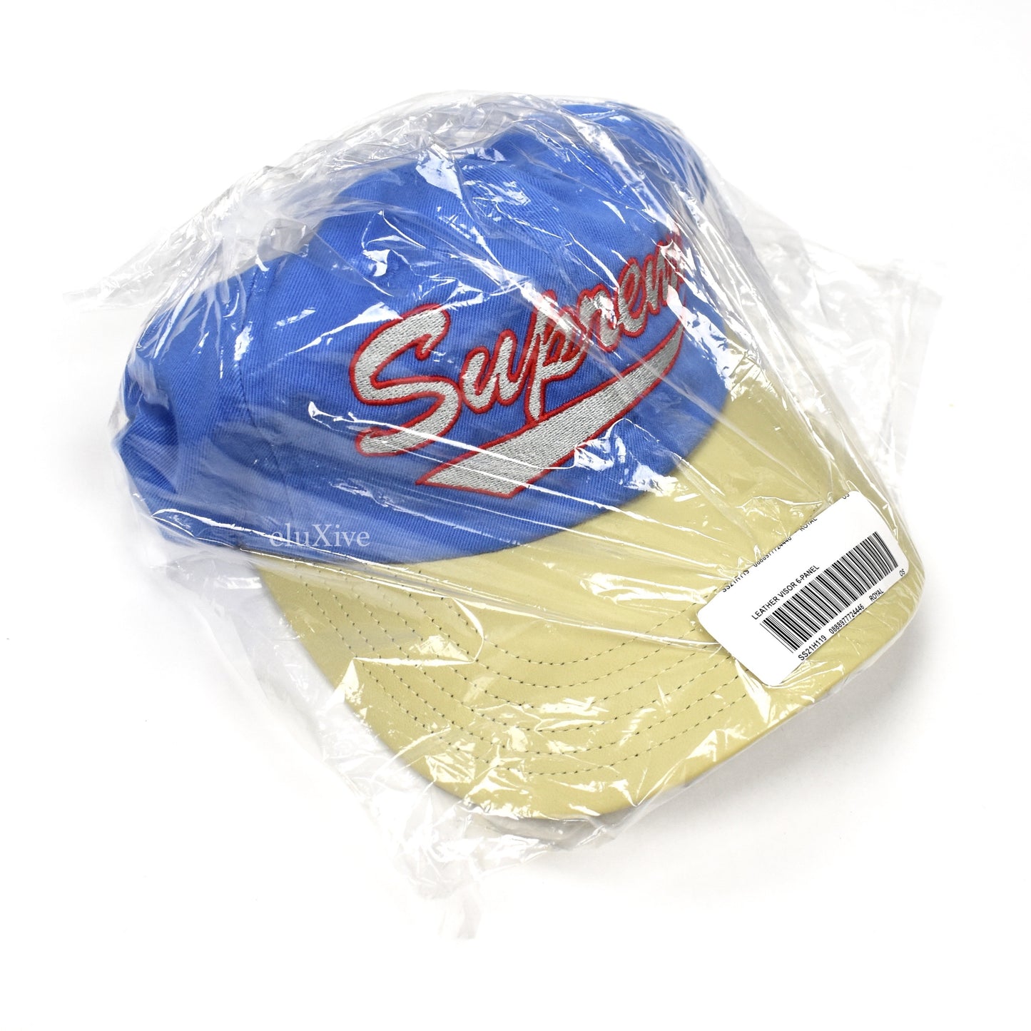 Supreme - Leather Visor 6-Panel Hat (Light Blue)