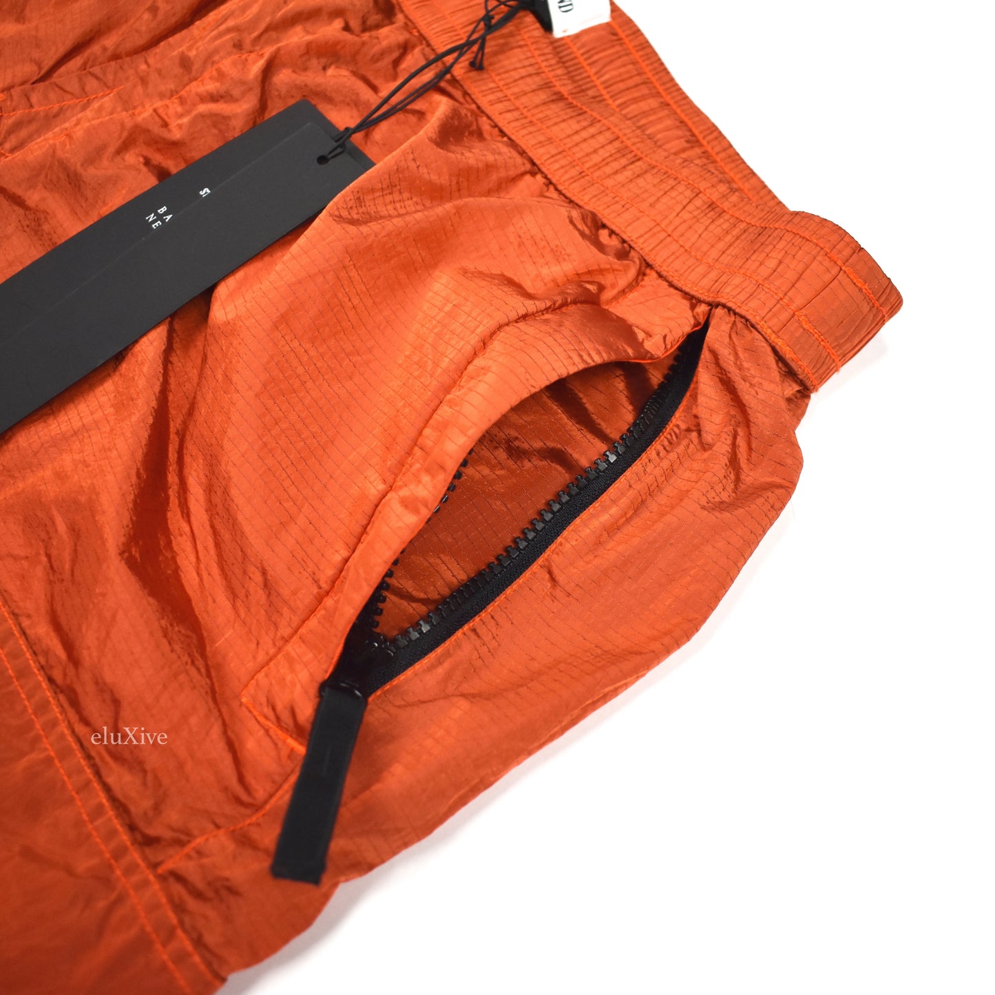 Stone Island - Orange Ripstop Nylon Cargo Shorts
