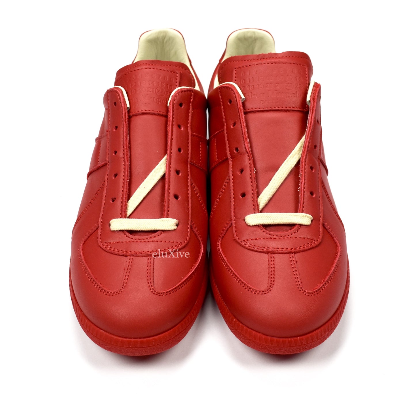 Maison Margiela - Red Leather GAT Sneakers