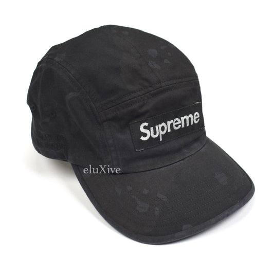 Supreme - Black Box Logo Overdyed Camo Hat